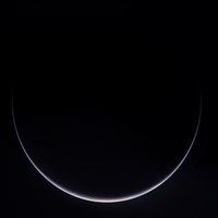 A Sun-Illuminated Crescent of Earth around Antarctica Fine Art Print