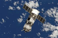 An unpiloted Progress 17 Supply Vehicle Fine Art Print