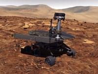 Artists Rendition of Mars Rover Fine Art Print