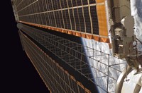 A Solar Array Wing on the International Space Station Fine Art Print