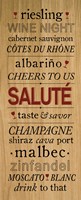 Wine Words I Framed Print