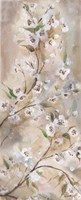 Cherry Blossoms Taupe Panel I by s - various sizes