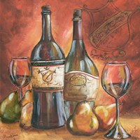 Red and Gold Wine II Fine Art Print