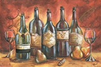 Red and Gold Wine Landscape by s - various sizes, FulcrumGallery.com brand