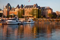 British Columbia, Victoria, Empress Hotel, Harbor Fine Art Print