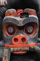 First Nation Totem Pole, Thunderbird Park, Victoria, Vancouver, British Columbia, Canada Fine Art Print
