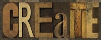Printers Block Sentiment Panel II - Create Fine Art Print