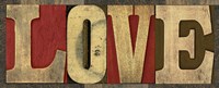 Printers Block Sentiment Spice V - Love Fine Art Print