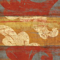 Tapestry Stripe Square I Fine Art Print