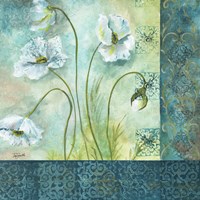 White Poppy Garden II Fine Art Print