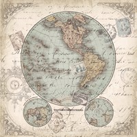 World Hemispheres II Fine Art Print