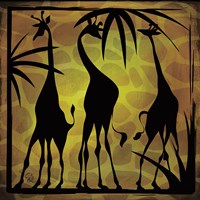 Safari Silhouette III by Gena Rivas-Velazquez - various sizes