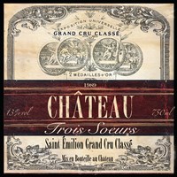 Grand Vin Wine Label II Fine Art Print