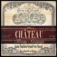 Grand Vin Wine Label II by s - various sizes