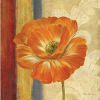 Poppy Tapestry Stripes I Fine Art Print