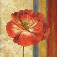 Poppy Tapestry Stripes II Fine Art Print