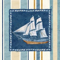 Nautical Stripe II Framed Print