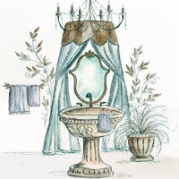 French Bath Sketch II (sink) Fine Art Print