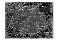 Environs Paris Black 2 Fine Art Print