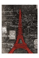 Eco Vintage Paris 1 Fine Art Print