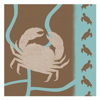 Crab Pattern by Lauren Gibbons - 13" x 13"