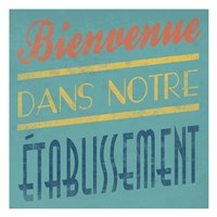 Welcome French Framed Print
