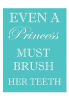 Princess Must Brush Framed Print