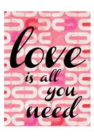 Love Is All You Need Framed Print