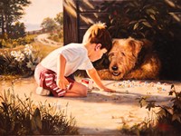 The Marbles Lesson Fine Art Print