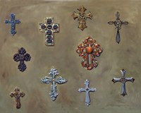 Wall of Crosses Fine Art Print