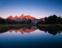 Teton Range reflecting in Beaver Pond, Grand Teton National Park, Wyoming Fine Art Print