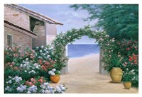 Seaside Trellis by Diane Romanello - 38" x 26"