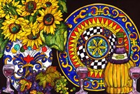 Vino and Sunflowers Fine Art Print