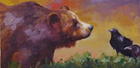 Bear and Birds Fine Art Print