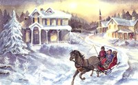 Horse and Sleigh Fine Art Print