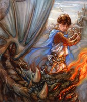 Dragon Fighter Fine Art Print