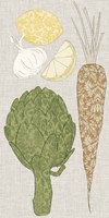 Contour Fruits & Veggies VI Fine Art Print