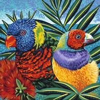 Birds in Paradise II Fine Art Print