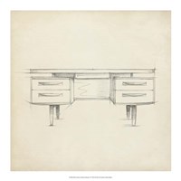 Mid Century Furniture Design VI by Ethan Harper - 18" x 18"