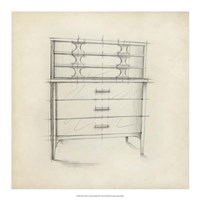Mid Century Furniture Design VII Fine Art Print
