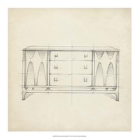 Mid Century Furniture Design VIII by Ethan Harper - 18" x 18"