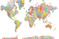 World Map 1 by Marlene Watson - various sizes