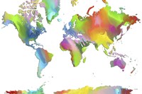 World Map 2 Framed Print