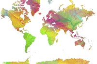 World Map 10 by Marlene Watson - various sizes
