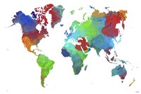 World Map 16 by Marlene Watson - various sizes