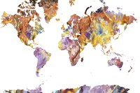 World Map Rock 1 Fine Art Print