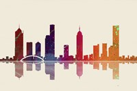 Melbourne Vic Skyline 3 Fine Art Print