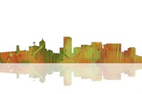 Portland Oregan Skyline 1 Framed Print