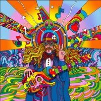 Hippie Musician Fine Art Print