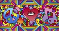 Peace Love Music C Fine Art Print